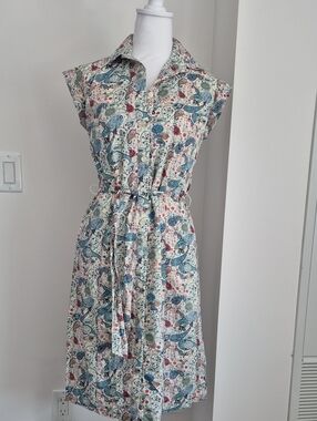 Liberty Of London Fabrics Shirt Dress In Liberty Tana Lawn * Mark C Size 4